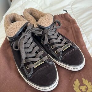 Belstaff Brown Suede Sneakers
